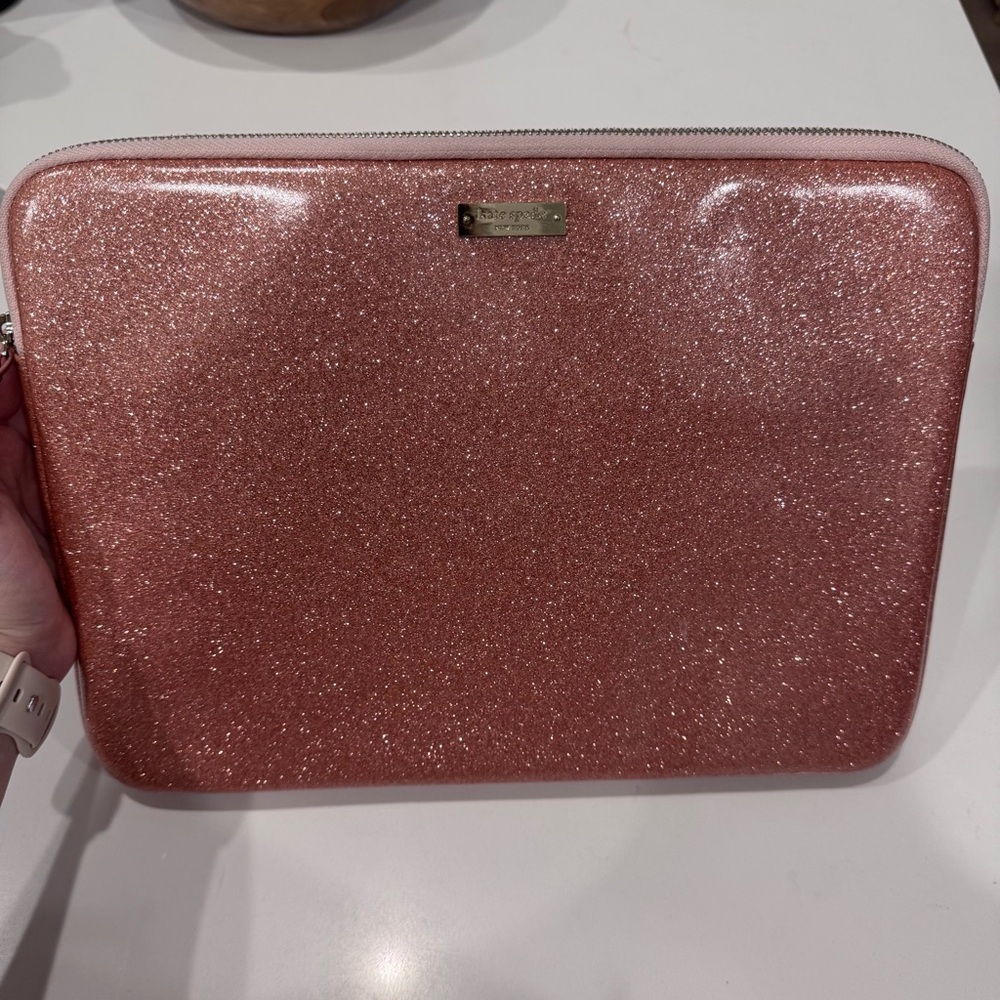 Kate Spade Glittery Rose Laptop Sleeve